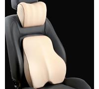 ZDYTPATX Reposacabezas y Cojín Lumbar para Asientos Coche para Mercedes-Benz Sprinter 2003-2024, Lumbar y Almohada Cuello Asiento Reposacabezas CojíN Apoyo Lumbar,Beige