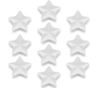 ZDZBLX Imanes Nevera Imanes Potentes, 10 Piezas Iman Imanes Pizarra Magnetica Imanes Pequeños Calendario Nevera Iman, Mini Imanes Decorativos Magnets, para Pizarra Magnetica Nevera (Estrella, Blanco)