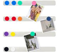 ZDZBLX Pizarra Magnética para Notas y Nevera - Tablón de Anuncios Autoadhesivas con 10 Imanes para Oficina, Hogar, Pared de Fotos - 4 Piezas