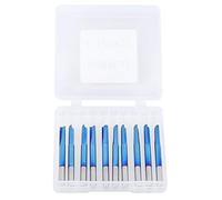 ZDZCYS12DL 3.175mm Carbide Milling Cutter | 10Pcs 2 - Flute Straight Router Bits | Wood/Acrylic/PVC Cutting Tool | 12mm Cutter Length, 40mm Total Length