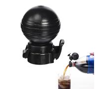 ZEACCT 1 Piezas Tapa de Botella de Refresco, Tapa de Bomba de Aire de Bebida Carbonatada de Silicona, Tapa Protector de Botella de Refresco, para Refrescos, Cerveza, Jugo - Negro