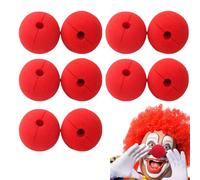 ZEACCT 10 Piezas Narices de Esponja Roja, Nariz de Payaso, Nariz de Payaso de Circo Rojo, Narices de Payaso Rojo, Narices de Cosplay, Nariz Roja, para Disfraz de Cómic Fiesta Circo