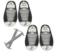 ZEACCT 2 Pares Sin Atar Cordones Silicona Elásticos, Cordones Planos de Silicona, Cordones Elásticos Sin Atar, Cordones Sin Ataduras, para Zapatillas, Zapatos de Tabla y Zapatos Casuales