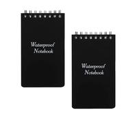 ZEACCT 2 Unidades Cuadernos Impermeables Resistentes a la Lluvia, Elaborados con Papel de Roca, Diseño de Bolsillo para Movilidad, Ideal para Documentar Aventuras al Aire Libre y Misiones.
