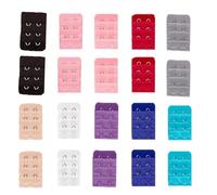 ZEACCT 20 Unidades Alargadores de Sostén Mujer - Tirantes Extensibles para Ropa Interior - Adaptador de Talla Ajustable - Compatible con Sostenes Normales y Sin Tirantes - Mejor Ajuste