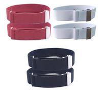 ZEACCT 3 Pares Brazaletes Camisa, Ligas Para Camisa de Brazo, Brazaletes Ajustables, Puños Camisa Elásticos, Puños Manga Antideslizantes Camisas, para Hombres, Brazaletes Camisa Expansible