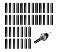 ZEACCT 40 Tapas Largas para Verter Vino, Tapa de Goma del Vertedor de la Botella, Tapa Antipolvo para Vertedor de Vino, Adecuado para Bares, Discotecas Y Cocinas de Cafeterías, Negro