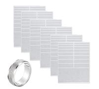 ZEACCT 6 Hojas Ajustador Tamaño Anillo, Ajustador Tamaño Anillo Invisible Anillo Invisible, Ajustador Anillo Silicona Invisible, Protector Joyas, Espaciador, Anillo para Fijar Anillos Anchos
