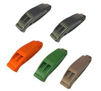 ZEACCT Paquete De 5 Silbatos De Supervivencia De PlÁStico con CordÓN Reflectante, Silbato De Supervivencia De Emergencia Al Aire Libre, Silbato De Seguridad para Mascotas, Silbato Que Salva Vidas