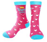 ZEACKUQ Regalos para mamá y papá, calcetines divertidos, regalos para mujeres y hombres, regalo para el Día de la Madre, regalo para el Día del Padre, calcetines de feliz cumpleaños, Talla única