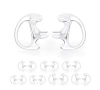 Zeadio 8 paires d’embouts auriculaires de remplacement discrets Surveillance, en Silicone moulé Sur mesure, compatibles écouteurs Radio bidirectionnels à Tube acoustique (16 pièces)