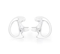 Zeadio 8 pares de tapones de silicona para auriculares inalámbricos bidireccionales con tubo de bobina de audio, compatibles con Motorola/Kenwood, transparentes