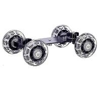 Zeadio Tablero portátil Dolly Mini Rail Car Slider Skater Wheel Track Stabilizer para DSLR Cámara Vídeo DC - Negro