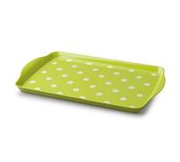 Zeal G203L Bandeja de melamina con diseño de Lunares (38 x 24 cm), Color, Verde Lima