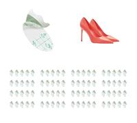Zealburst Self Adhesive Invisible Heel Anti-Wear Sticker,Anti-Friction Heel Pad for High-Heeled Shoes,Waterproof Anti Wear Foot Care Heel Protection Pad,Protect from Calluses,Blisters (80pcs, 1)