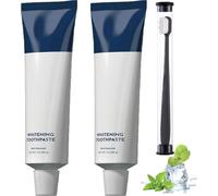 Zealburst Toothpaste, Zealburst Hydroxyapatite Teeth Whitening Toothpaste, Fluoride-Free Formula with Coconut Oil & Xylitol, Enamel Repair, Fresh Breath Protection, Gum Care (2 Pcs)