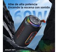 ES-Zealot-M5 Altavoz Bluetooth Magnético 2 en 1, Mini Altavoz de Encendido Automático, Color Macaron, Altavoz de Doble Canal, Tarjeta Micro SD Blackgrey