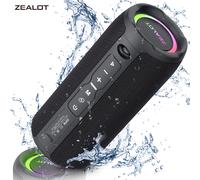 Zealot_S56 Altavoz Portátil de 40W con Subwoofer, Inalámbrico, Resistente al Agua IPX6, TWS, 8800mAh, para Viajes al Aire Libre, USB/TF/AUX camuflaje