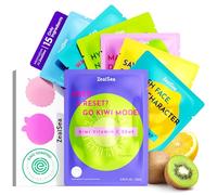 ZealSea Belleza Limpia Mascarilla Facial Skincare, Minimalismo 15 Ingredientes Face Mask, Diseño de color dopamina Mascarillas Faciales, Niñas Kit para Spa Fiesta, Set Regalo Mujer Belleza, 7 Piezas