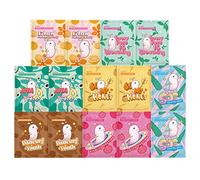 ZealSea Mascarilla Facial, Mascarillas Faciales para el Cuidado de la Piel de Niñas y Niños(14 Piezas), Face Mask Hidratante/Iluminadora/Calmante, Apta para Todo Tipo de Pieles