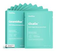 ZealSea Mascarillas Cicalix Set, Sheet Mask Derm para Sensibilidad Multi-desencadenante, Calmante y Restauradora, Con Cica y Ceramida, 10 Pack