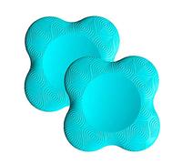 Zealtop Rodilleras de yoga extra gruesas para rodillas, codos, muñecas, manos, cabeza, espuma, yoga, pilates, entrenamiento, rodilleras (azul lago, 2 unidades)
