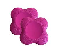 Zealtop Rodilleras de yoga extra gruesas para rodillas, codos, muñecas, manos, cabeza, espuma, yoga, pilates, entrenamiento, rodilleras (rojo rosa, 2 paquetes)