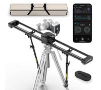 Zeapon AXIS 120 Pro (3 ejes) deslizador motorizado multieje para cámara, 47 pulgadas/120 cm, pista eléctrica de fibra de carbono, pantalla LCD, control por aplicación, cabezal panorámico para