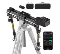 Zeapon Micro4 E500 - Deslizador de cámara motorizado de doble distancia, motor de bajo ruido de alta velocidad, carga útil de 10 a 26 libras, deslizador compacto de 27 pulgadas con funda de