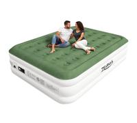 Zearna Colchón Hinchable,Cama Hinchable con Bomba de inflado incorporada Tan Solo 3 Minutos,Invitados o Uso en Casa,203 x 152 x 40CM,Peso máximo:300KG,Cama Matrimonial (Doble)