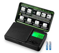 Zeawavsl Báscula de Precisión, 1000g / 0.01g Digital Profesional Báscula con Pantalla LCD, Plataforma de Acero Inoxidable, Mini Escala Digital de Bolsillo para Cocina, Joyería, Medicina