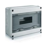 Zeawavsl Caja de Distribución de Superficie IP65, 12 Módulos Caja Cuadro Electrico Superficie, Caja Estanca Exterior Electrónica con Bloque de Terminales, Caja Conexiones Electricas (12 Módulo)