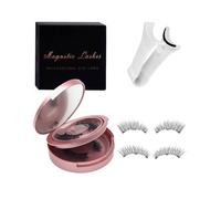 Zeayebsr 2 Pares Magnetic Eyelashes Reutilizables con Aplicador Sin Pegamento Pestañas Postizas Magnéticas Naturales Fáciles de Aplicar Kit de Pestañas Profesional para un Look Voluminoso y Duradero