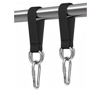 Zeayebsr 2 unidades de fijación para hamaca, correa para columpio de árbol, columpio portátil, de nailon, resistente a la rotura, con 2 mosquetones y 2 anillos en D para columpio de silla colgante