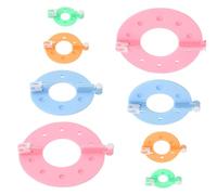 Zeayebsr 8pcs Pompones Manualidades,Pompones,Artesanía Doll Haciendo Kits-Hilado de Lana Knitting Craft Tool Set Fabricante de,Lana,Kit Costura,Maquina tricotin