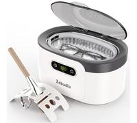 ZEBADIA Limpiador Ultrasónico de Joyería 600ml Limpiador de Joyería de Plata Máquina Ultrasónica, Limpiador Ultrasónico de Retenedores para Anteojos, Anillos, Joyas, Cepillos, Piezas