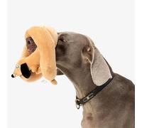 ZEBAN Juguete de peluche flexible para perro salchicha, perro de peluche interactivo para tirar de la guerra, masticar y hacer formas, juguete chirriante para perros