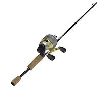 Zebco 33 - Combo de Carrete Spincast Dorado y caña de Pescar de 2 Piezas, caña de Fibra de Vidrio con cómodo Mango de Corcho de Agarre Dividido, Carrete de Pesca antirretroceso instantáneo