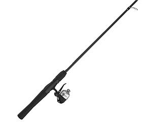 Zebco 33 Micro Trigger Spincast Carrete y caña de Pescar, caña de 5 pies de 2 Piezas con cómodo Mango EVA, Carrete de Pesca antirretroceso Quickset con Alerta de mordida, Plata/Negro