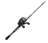 Zebco 33 Rhino Tough Spincast - Combo de Carrete Spincast y caña de Pescar de 2 Piezas, caña de Vidrio electrónico Duradera de 6.5 pies con Mango ComfortGrip, Carrete de Pesca antirretroceso Quickset