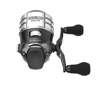 Zebco Delta Spincast - Carrete de pesca, carrete tamaño 30, recuperación intercambiable para mano derecha o izquierda, pasadores de cerámica duales, preenrollado con línea de pesca de 10 libras, listo