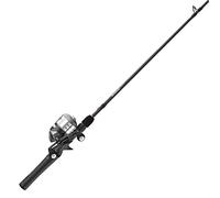 Zebco Delta Spincast - Combo de Carrete y caña de Pescar, caña de Pescar de 2 Piezas de 5 pies y 6 Pulgadas, Carrete tamaño 20, recuperación Intercambiable para Mano Derecha o Izquierda, preenrollado