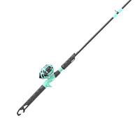 Zebco Kids Rambler Spincast - Combo de Carrete y caña de Pescar, caña de Pescar de 2 Piezas de 5 pies y 3 Pulgadas, Carrete tamaño 30, recuperación Intercambiable para Mano Derecha o Izquierda,