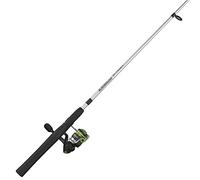 Zebco Stinger - Combo de Carrete Giratorio y caña de Pescar de 2 Piezas, caña de Fibra de Vidrio con Mango EVA, rodamiento de Bolas con Carrete de Pesca Quickset Anti-Reverse de 10 tamaños