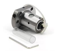 Zeberoxyz 1 unids SFU1204 tornillo de bola diámetro 12mm 4mm paso bola tornillo sola tuerca para 1204 tuerca soporte CNC talla piezas de la máquina