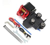 Zeberoxyz Direct Drive Upgrade Support - Placa de aluminio con 3 poleas con extrusora doble engranaje con motor paso a paso, solo para CR-10S Pro V2 (extrusora de engranaje doble+kit de motor)