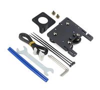 Zeberoxyz Placa de aluminio de soporte de accionamiento directo mejorado con 4 poleas POM compatibles con extrusora de doble engranaje/Titan/BMG solo para impresora 3D Ender 6 (placa para Ender 6)