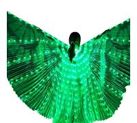 Zebery - Alas LED de Mariposa para Adultos, alas Brillantes y Luminosas para Disfraces o Danza del Vientre