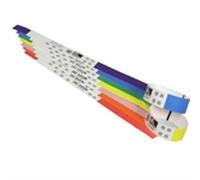 Zebra 10006995-RK adhesivas blancas y borde rojo 25x279mm