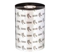 Zebra 3200 wax-resin cinta térmica 450 m negro